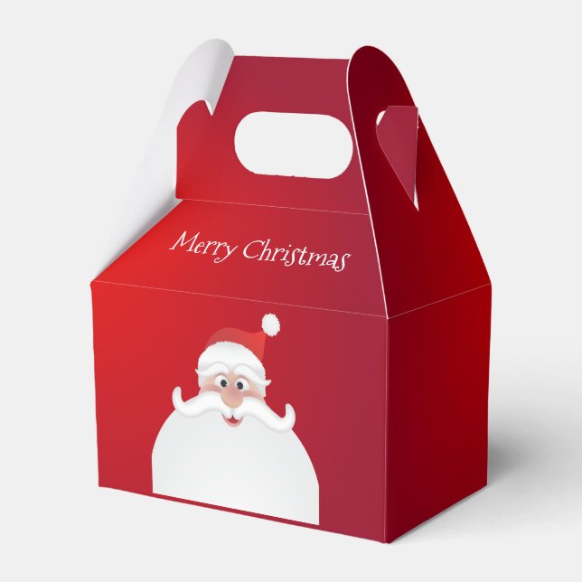 Merry Christmas Santa Gable Favour Box (Front Side)