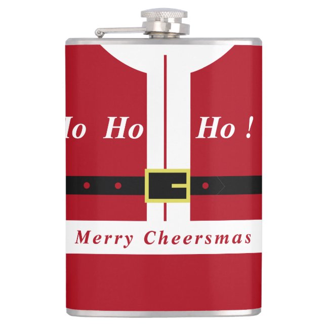 Merry Christmas - Santa - Gift For You - Cheers Hip Flask (Front)