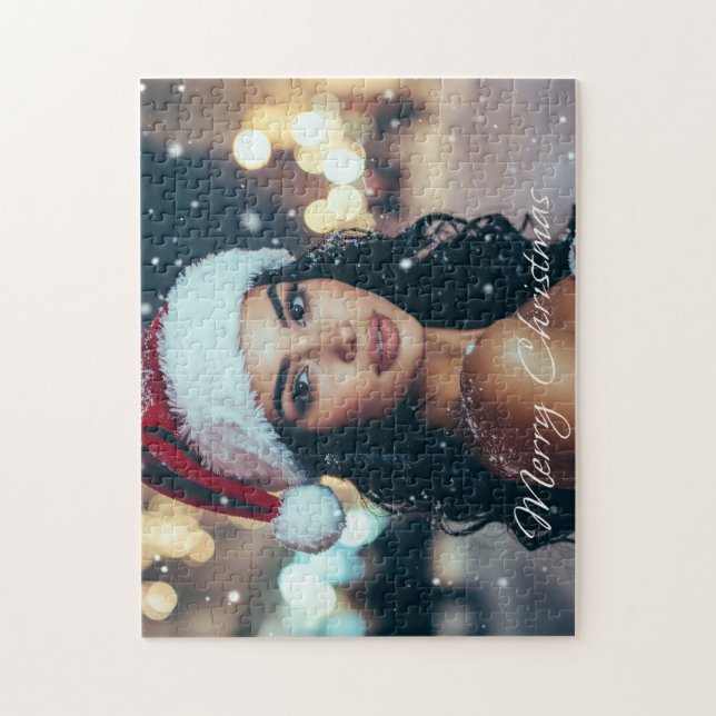 Merry Christmas - Santa Girl -  Jigsaw Puzzle (Vertical)