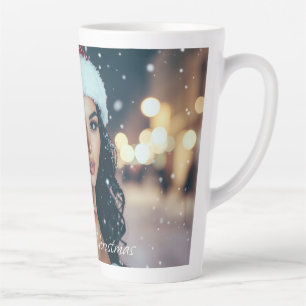 Merry Christmas - Santa Girl Latte Mug