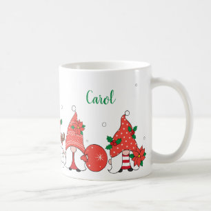 Merry Christmas Santa Gnomes Mug