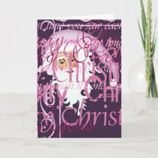 Merry Christmas Santa Greeting Card