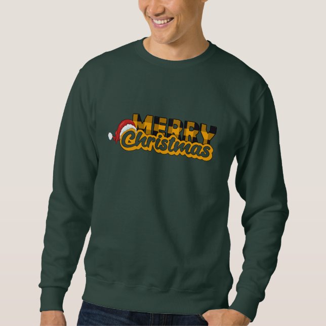 Merry Christmas Santa Hats Sweatshirt (Front)