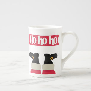 Merry Christmas Santa Ho Ho Ho Bone China Mug