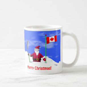 Merry Christmas Santa in Canada Coffee Mug