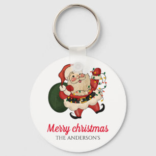 Merry christmas santa  key ring