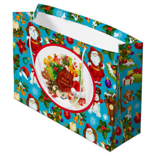 Merry Christmas Santa Large Gift Bag
