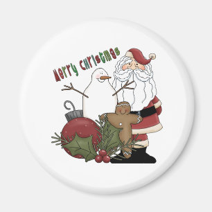 Merry Christmas Santa Magnet