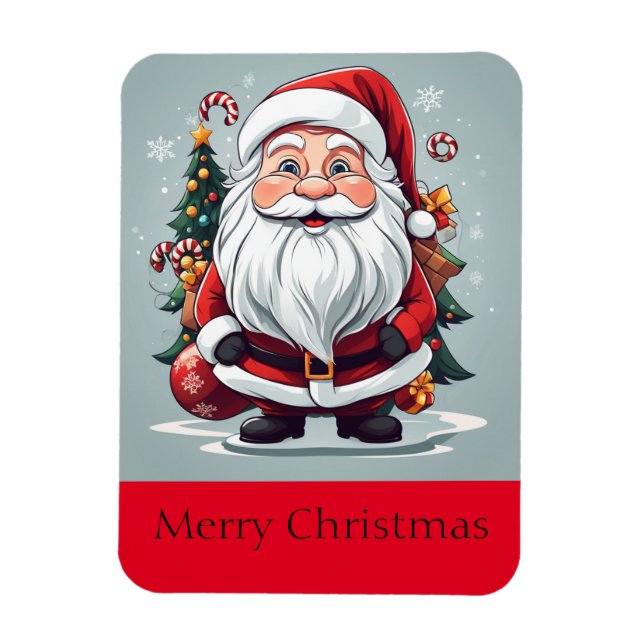 Merry Christmas Santa  Magnet (Vertical)