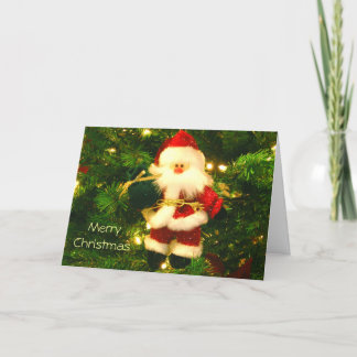 Merry Christmas - Santa Ornament Holiday Card