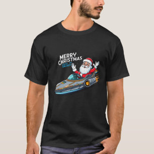 Merry Christmas Santa Racing T-Shirt – Festive Fun