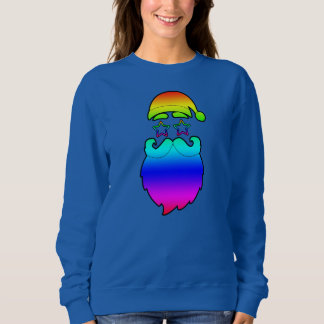 Merry Christmas Santa Rainbow Sweatshirt