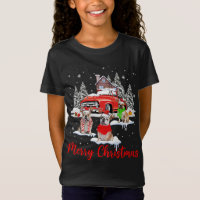 Merry Christmas Santa Reindeer Bulldog With Red Tr