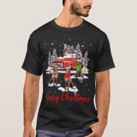 Merry Christmas Santa Reindeer Irish Wolfhound Wit