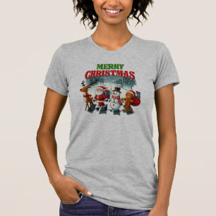 Merry Christmas Santa, Snowman, Gingers Xmas T-Shirt