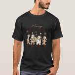 Merry Christmas Santa Snowman Reindeer Gingerbread T-Shirt<br><div class="desc">Merry Christmas Santa Snowman Reindeer Gingerbread Holiday</div>
