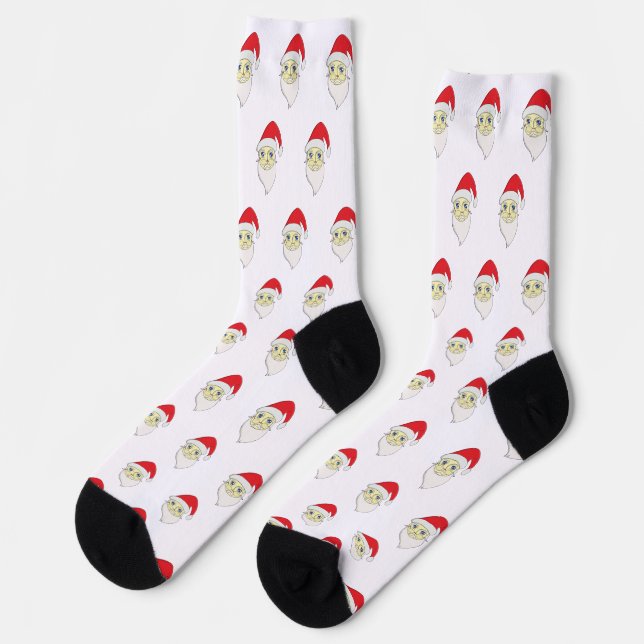 Merry Christmas Santa Socks (Left)