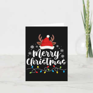 Merry Christmas Santa Squad Reindeer Funny Xmas Gi Card