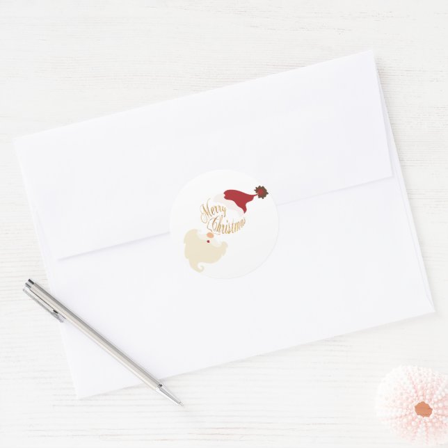 Merry Christmas Santa Sticker (Envelope)