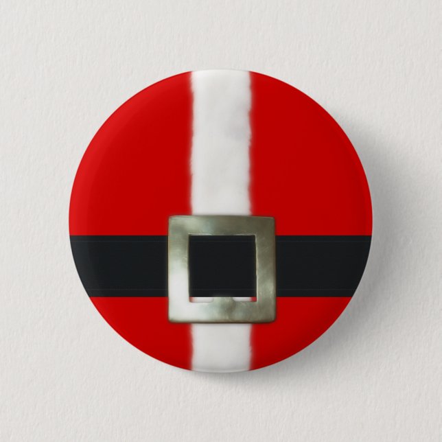 Merry Christmas Santa Suit Button (Front)