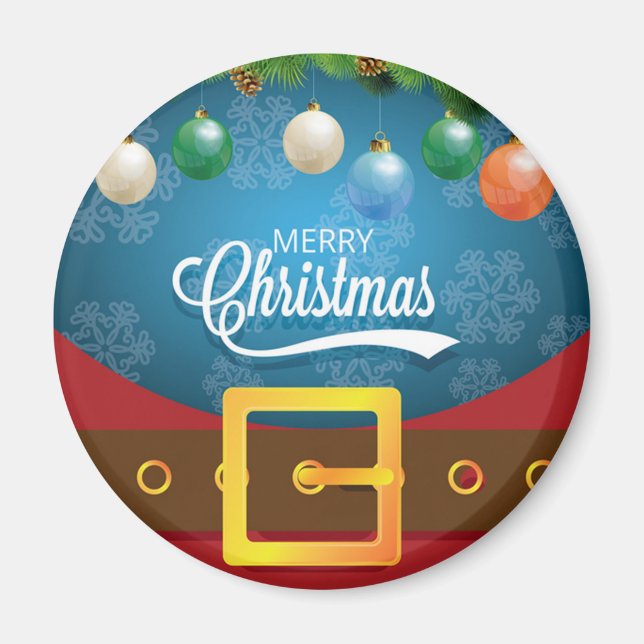 Merry Christmas Santa Suit Magnet (Front)
