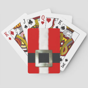 Merry Christmas Santa Suit Playing Cards