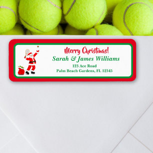 Merry Christmas Santa Tennis Holiday 