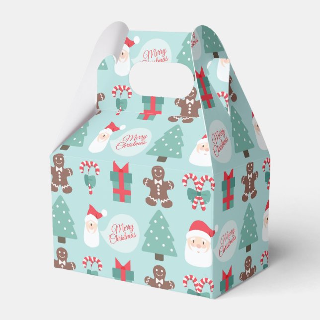 Merry Christmas Santa Treats Favour Box (Front Side)