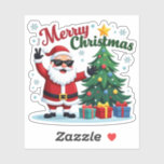Merry Christmas  | Santa & Tree Design<br><div class="desc">Celebrate the holidays in style with this fun and festive Merry Christmas T-Shirt! Featuring a joyful Santa Claus and a beautifully decorated Christmas tree, this holiday shirt is perfect for kids, adults, and anyone who loves Christmas magic. Ideal for holiday parties, Christmas morning photos, or as a thoughtful gift for...</div>