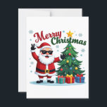 Merry Christmas  | Santa & Tree Design Postcard<br><div class="desc">Celebrate the holidays in style with this fun and festive Merry Christmas T-Shirt! Featuring a joyful Santa Claus and a beautifully decorated Christmas tree, this holiday shirt is perfect for kids, adults, and anyone who loves Christmas magic. Ideal for holiday parties, Christmas morning photos, or as a thoughtful gift for...</div>