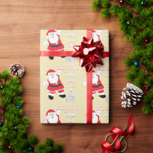 Merry Christmas Santa Wrapping Paper