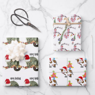 Merry Christmas Santa Wrapping Paper Sheets