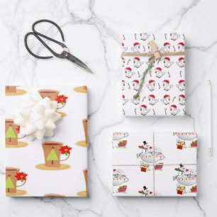 Merry Christmas Santa Wrapping Paper Sheets