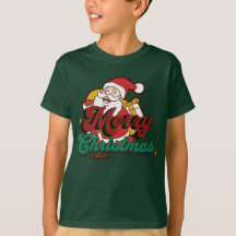 Merry Christmas, Santa's coming to town t shirt