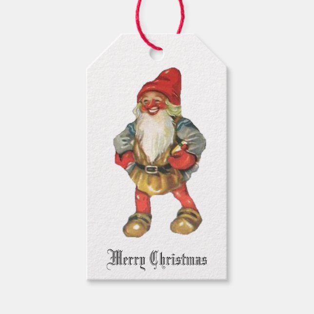 Merry Christmas Santa's Elf Gift Tags (Front)