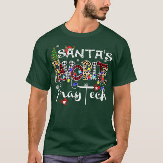 Merry Christmas Santas Favorite Xray Tech Xmas Lig T-Shirt