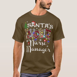 Merry Christmas Santa's Favourite Nurse Manager Xm T-Shirt
