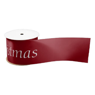 Merry Christmas Satin 3" Ribbon for any Gift Satin Ribbon