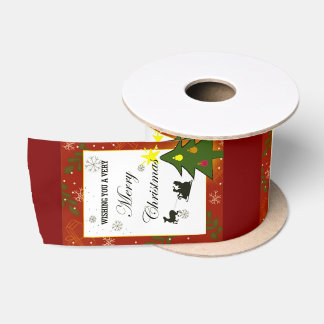 Merry Christmas Satin Ribbon