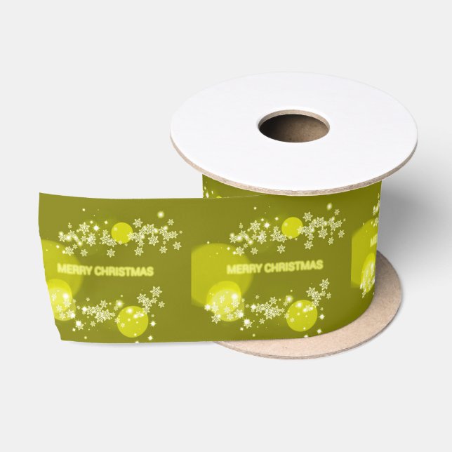 Merry Christmas Satin Ribbon (Spool)