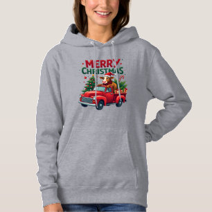 Merry Christmas Scottish Highland Cow Xmas Farm An Hoodie