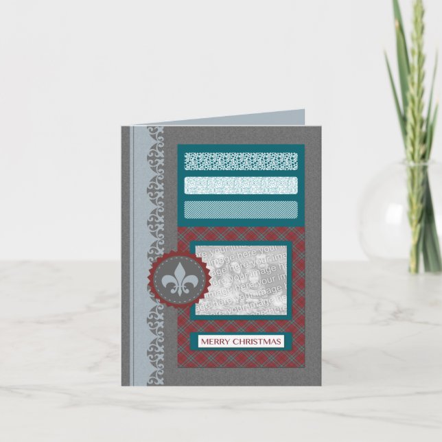 merry christmas (scrapbook) holiday card (Front)