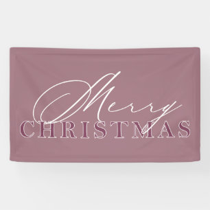 Merry Christmas script and serif combination Banner