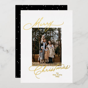 Merry Christmas script simple minimal photo