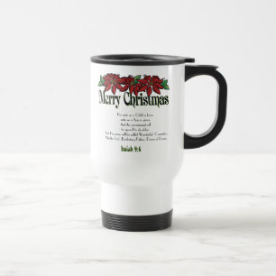 Merry Christmas Scripture Customise It Travel Mug