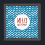Merry Christmas Seamless Pattern Blue Texture Gift Box<br><div class="desc">Merry Christmas Seamless Pattern Blue Texture</div>
