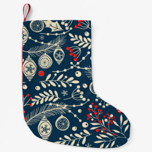 Merry Christmas: Seamless Winter Vintage Small Christmas Stocking