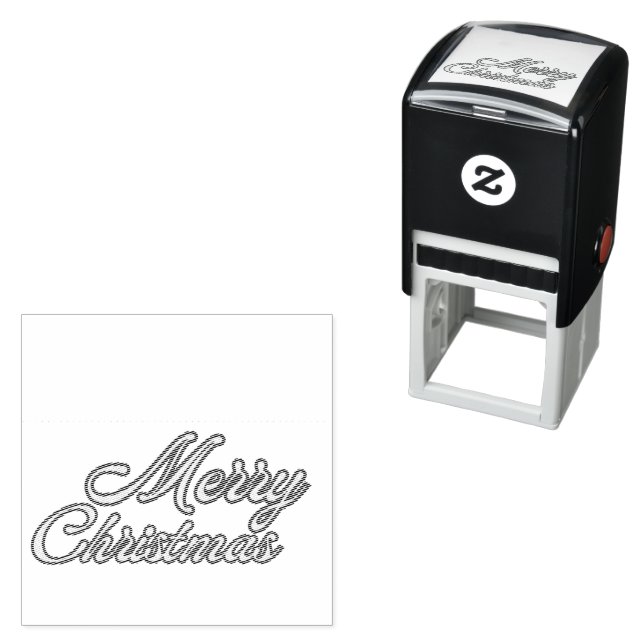 Merry Christmas Self-inking Stamp (In Situ)