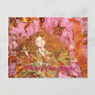 Merry Christmas...Sent with Love Holiday Postcard