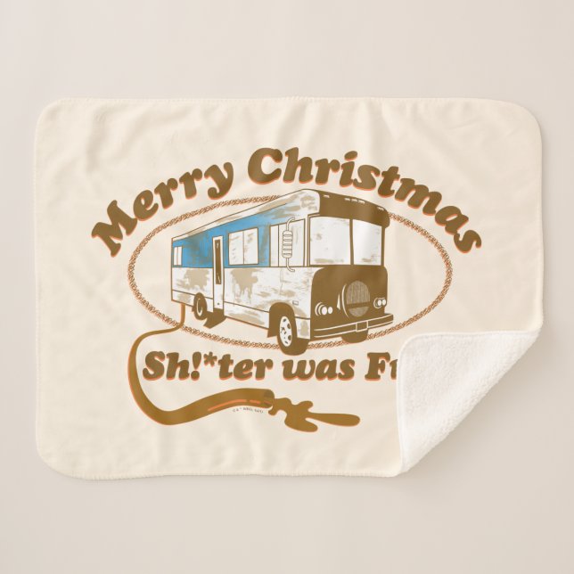 Merry Christmas Sh!*ter was Full Sherpa Blanket (Front (Horizontal))